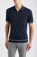 BOSS Norbertino Cotton Short Sleeve Tipped Sweater