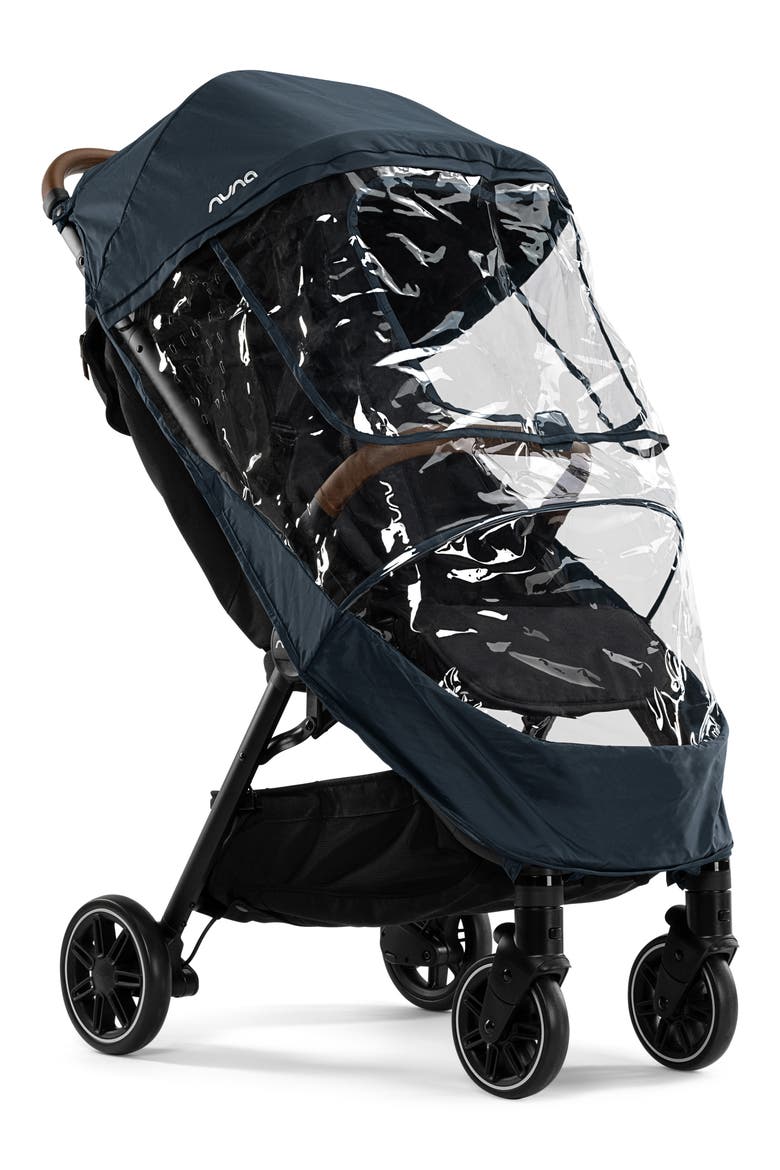 TRVL Stroller Rain Cover, Main, color, BLUE/ CLEAR