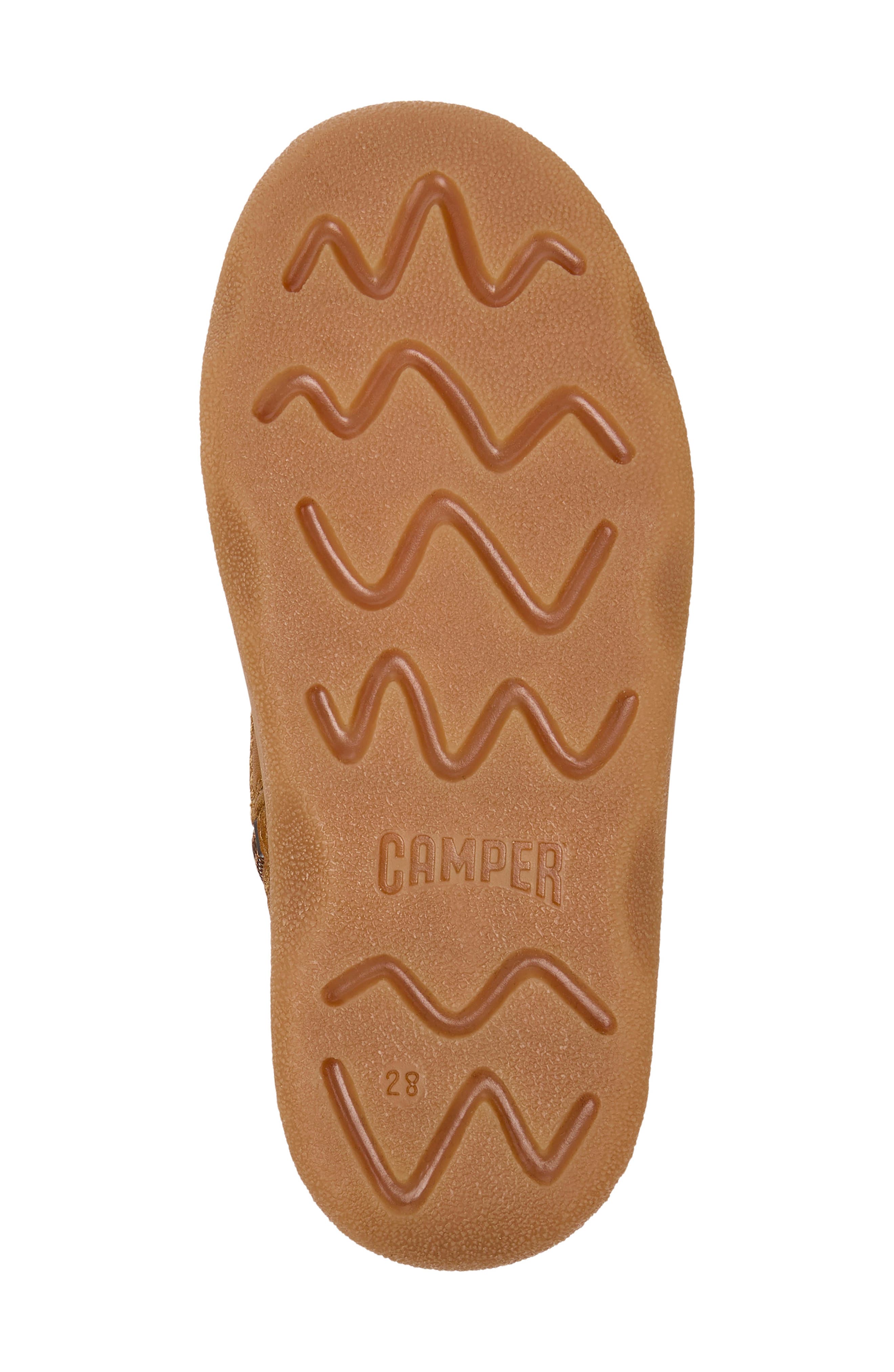 Camper Kids' Kiddo Lace-Up Boot, Alternate, color, Medium Brown
