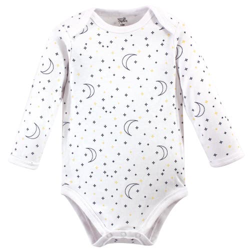 Touched By Nature 5pk Long Sleeve Organic Bodysuits In Multi