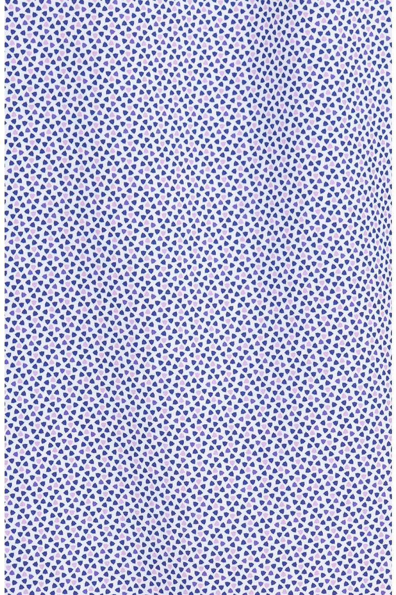 Geometric Short Sleeve Button-Down Shirt, Alternate, color, WHITE/ PURPLE