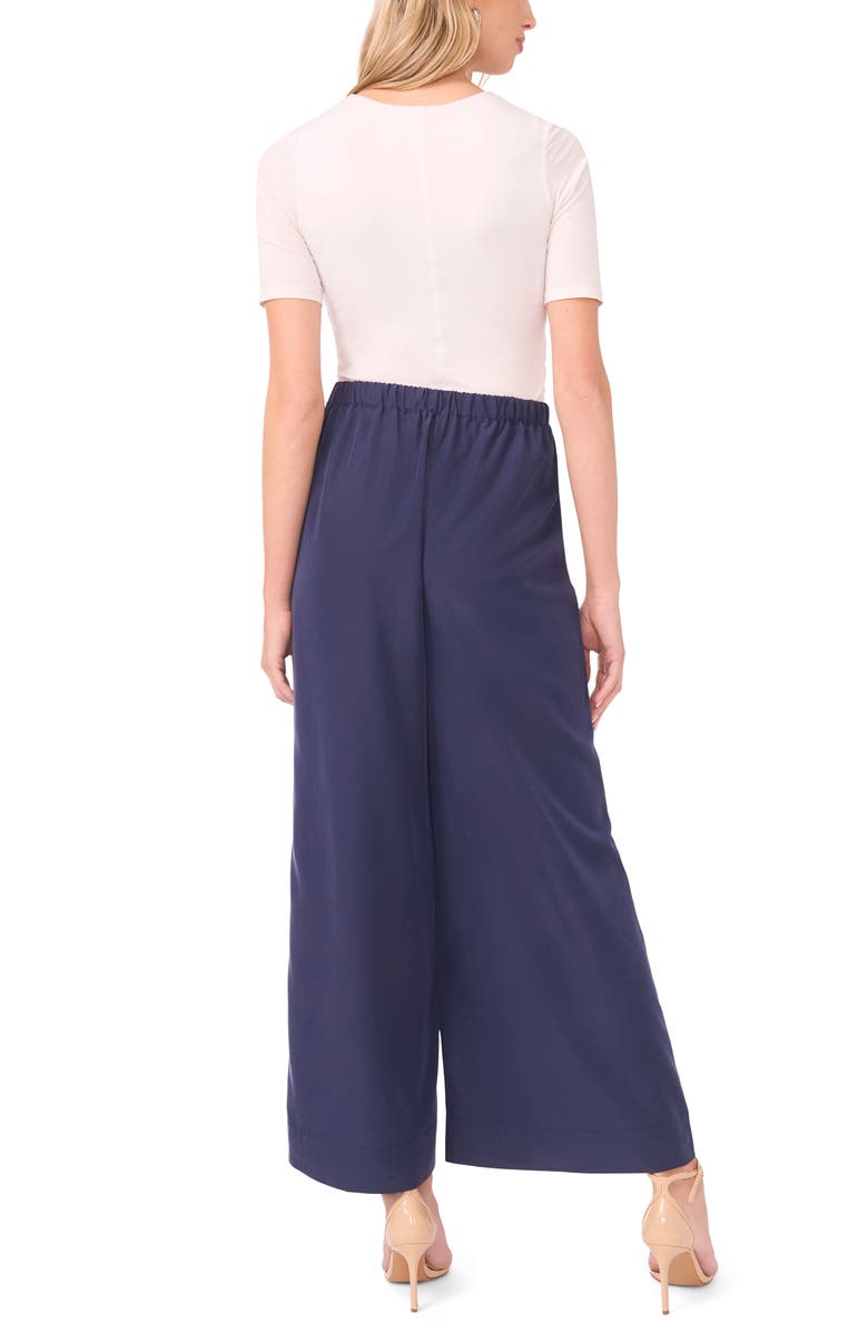 Vince Camuto Wide Leg Ankle Pants, Alternate, color, Classic Navy
