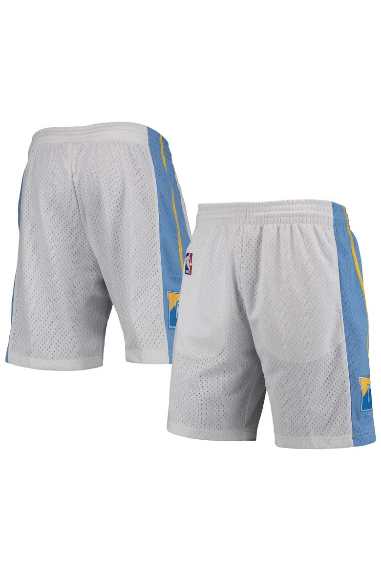 Men's Mitchell & Ness White Denver Nuggets 2006-07 Hardwood Classics Swingman Shorts, Main, color, White