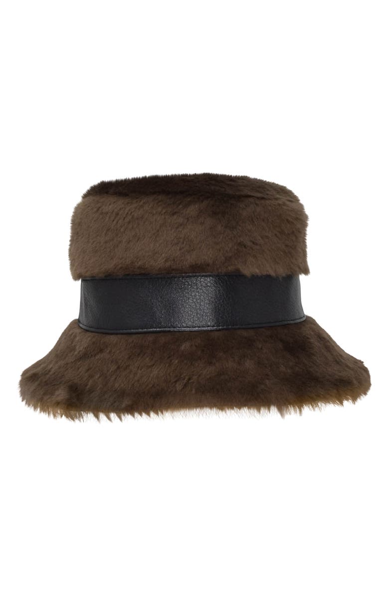 Gigi Burris Millinery Molly Faux Fur Hat, Alternate, color, Tiramisu