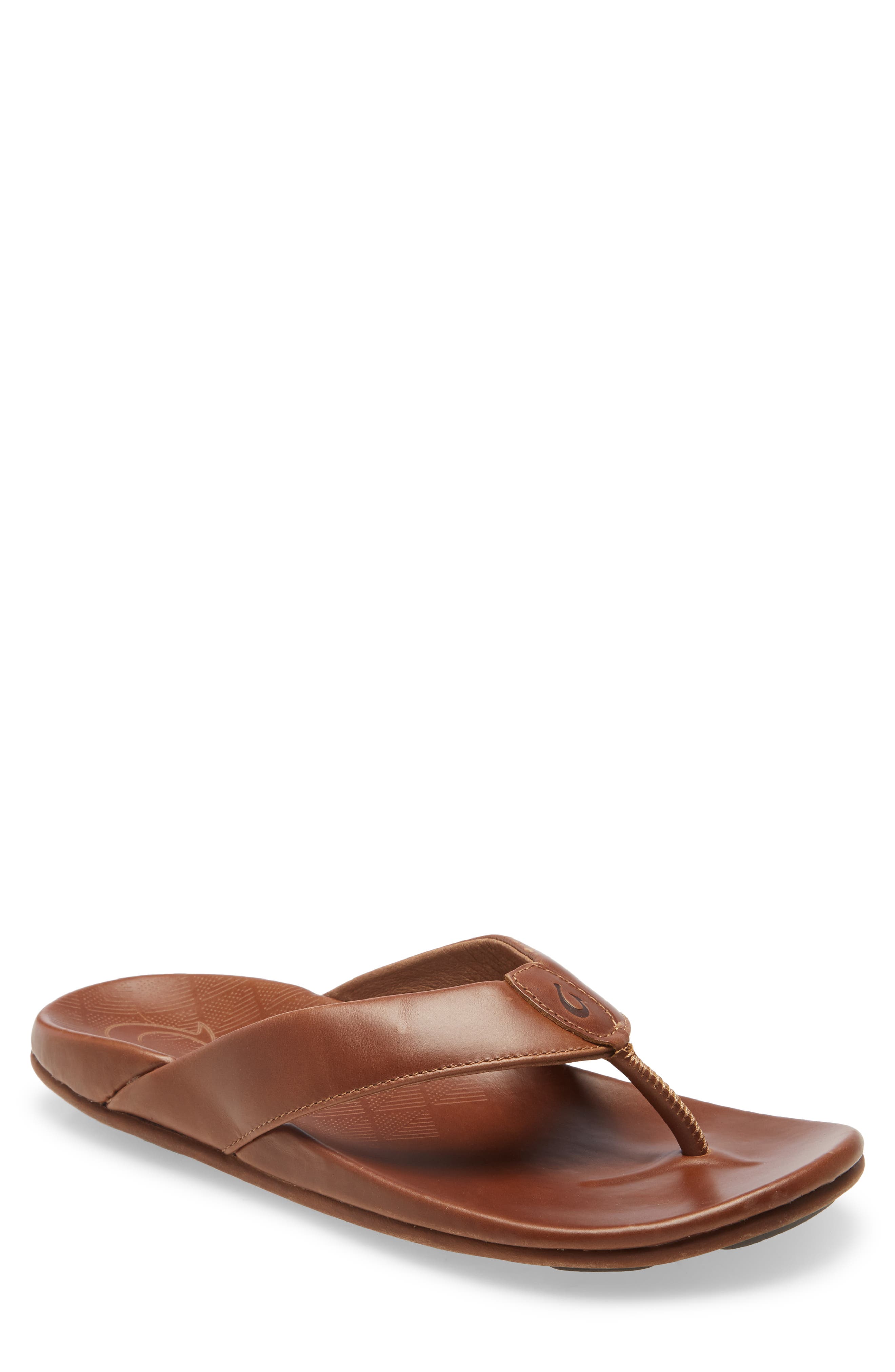 'Auinala Flip Flop, Main, color, TOFFEE/ TOFFEE