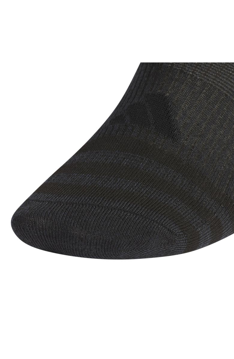adidas 6-Pack Superlite No-Show Socks, Alternate, color, Black/ Night Grey