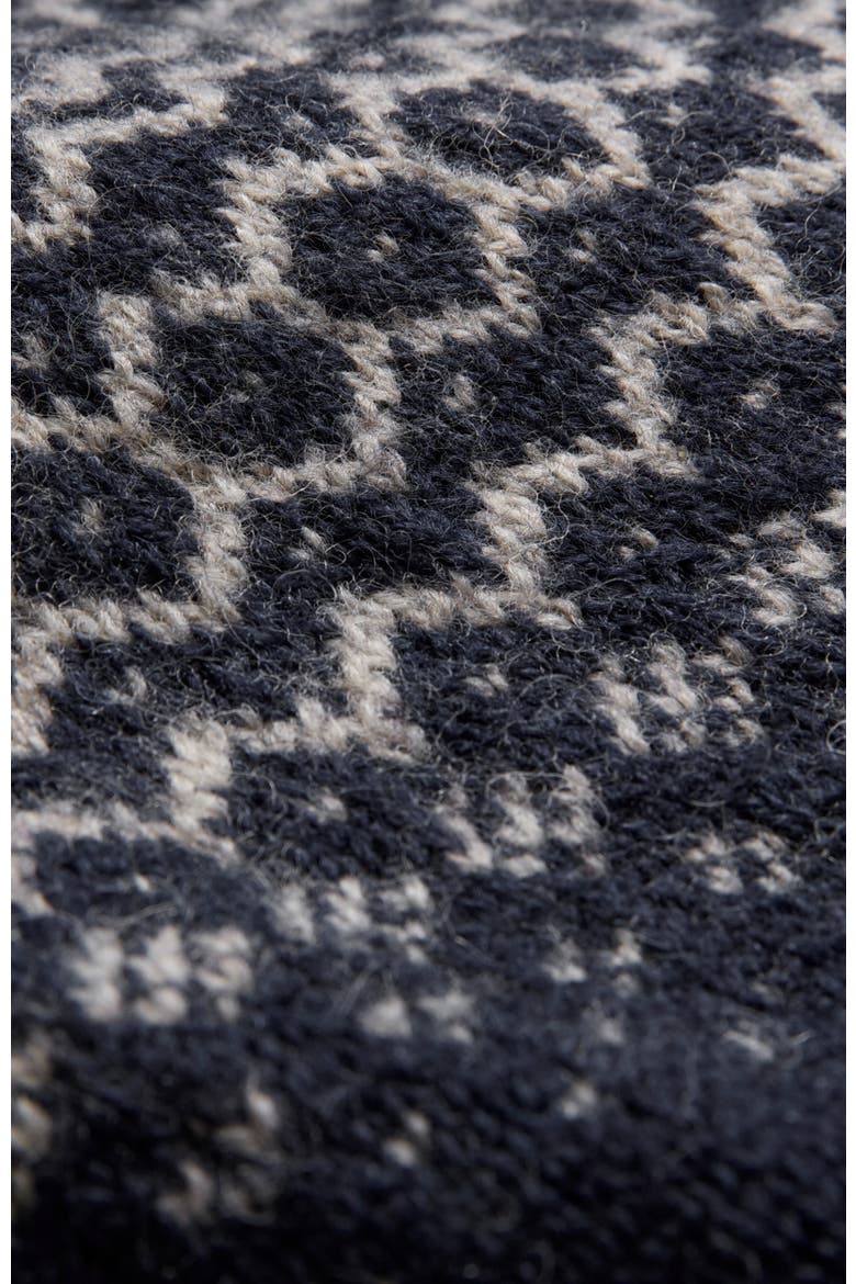 Graduated Fair Isle, Alternate, color, Navy / Ecru