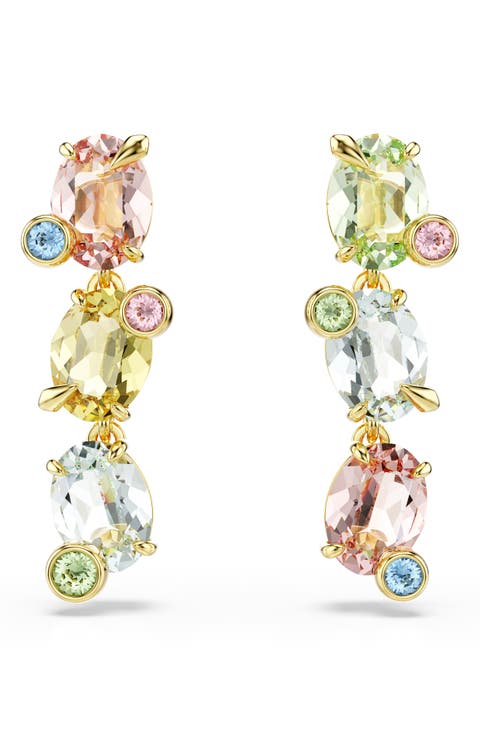 Gema Crystal Linear Drop Earrings