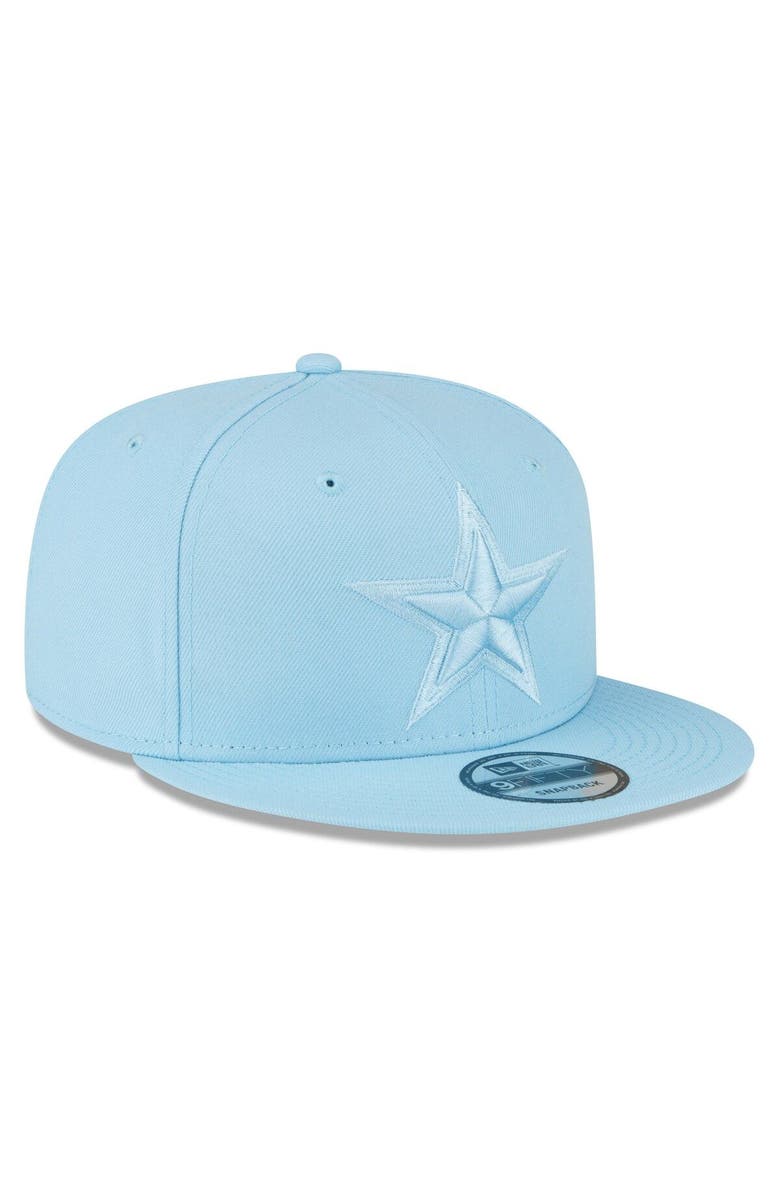 New Era Men's New Era Light Blue Dallas Cowboys Color Pack Brights 9FIFTY Snapback Hat, Alternate, color, 