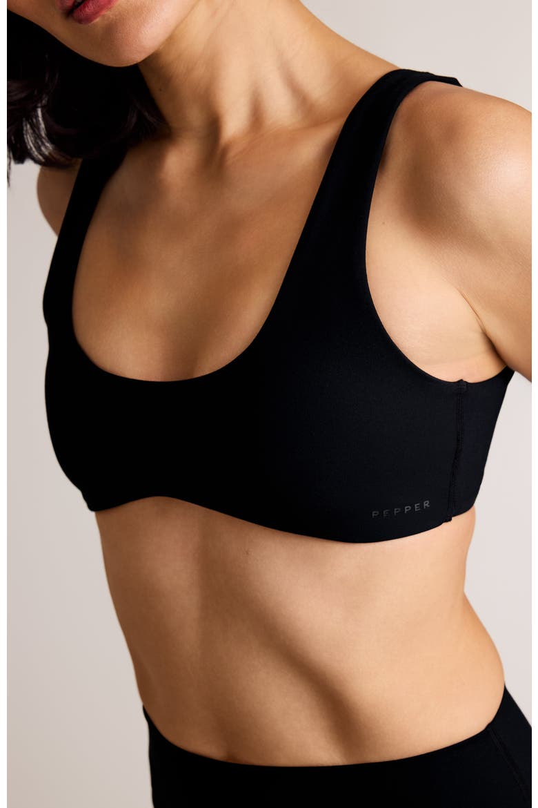Wave Wirefree Bra, Alternate, color, Black