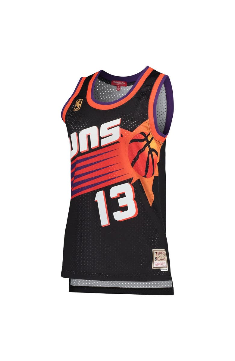 Mitchell & Ness Women's Mitchell & Ness Steve Nash Black Phoenix Suns  Hardwood Classics Swingman Jersey, Alternate, color, Black