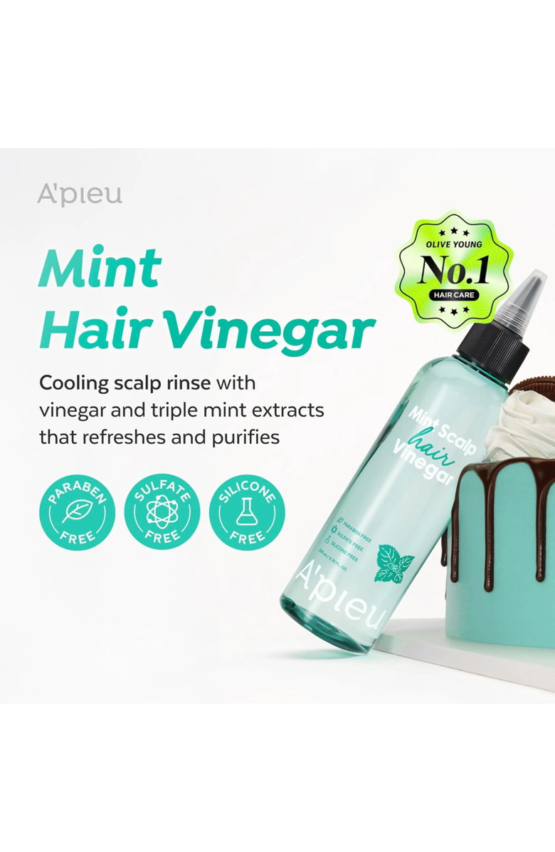 A’PIEU Mint Scalp Hair Vinegar, Alternate, color, 