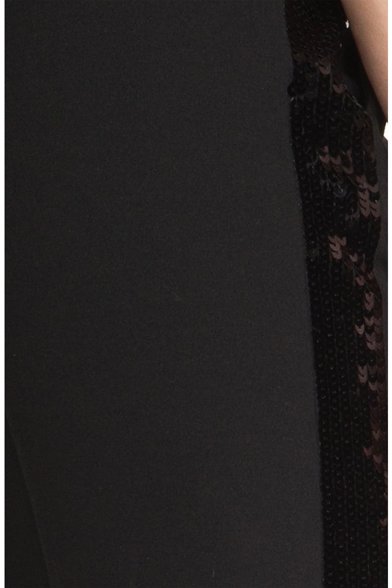 Sequin Tuxedo Pants, Alternate, color, BLACK