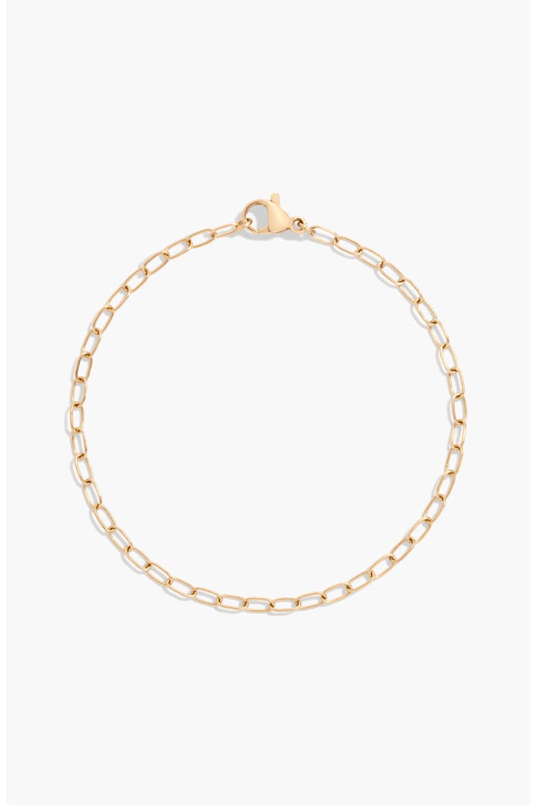 Unbreakable Mini Paperclip Chain Bracelet, Main, color, Yellow