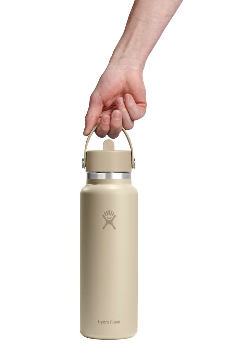 Hydro Flask 40-Ounce Wide Flex Straw Cap Water Bottle, Alternate, color, Oat