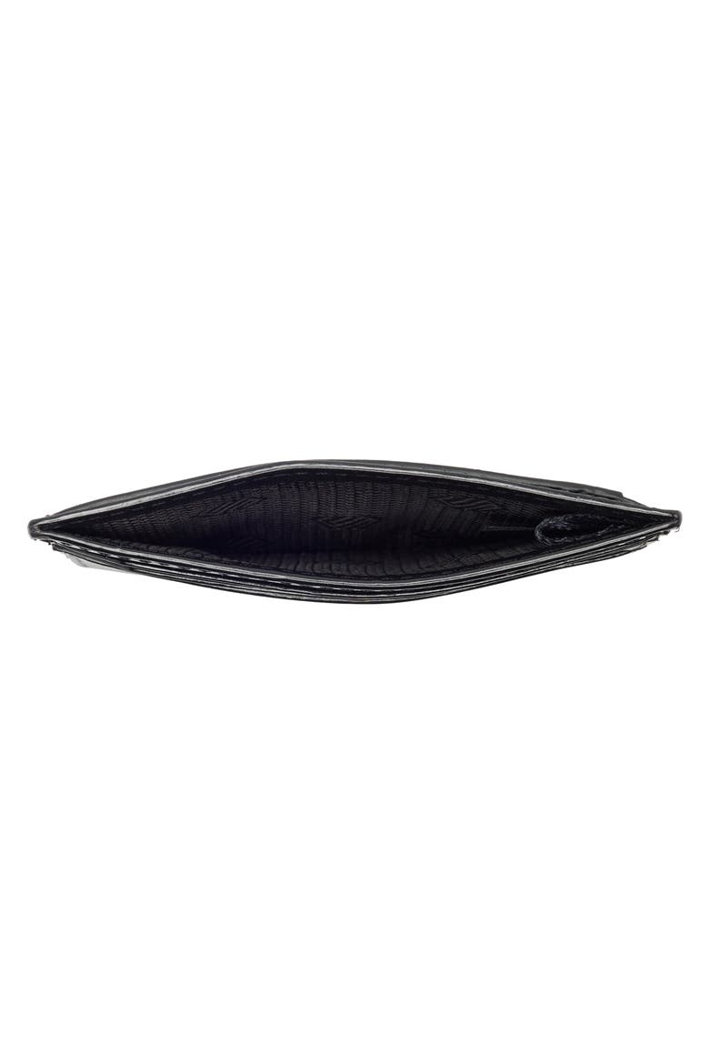 Weekend Leather Card Case, Alternate, color, BLACK