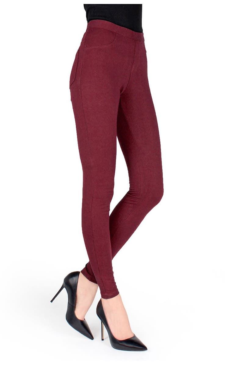 MeMoi Soft Chic Leggings, Main, color, Tawny Port
