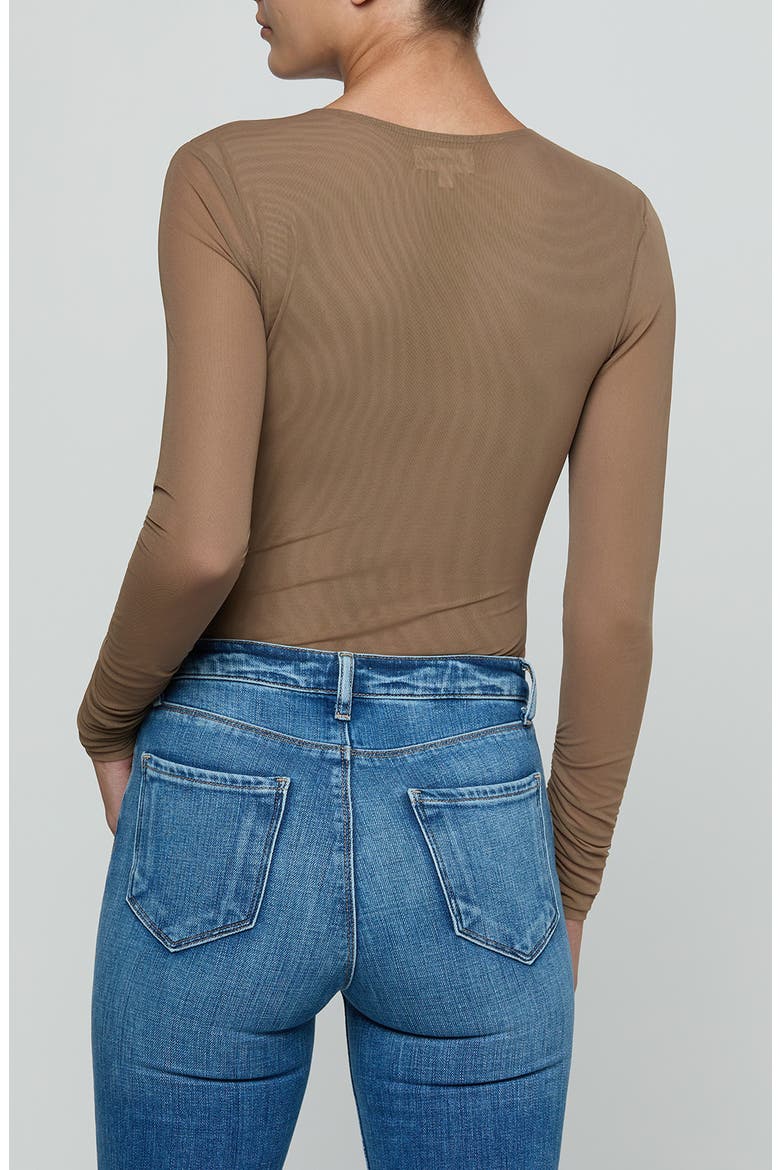 Thalassa High Cut Bodysuit, Alternate, color, CARDAMOM