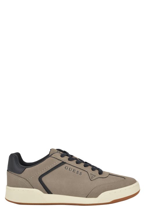 Guess Men's Frollo T-toe Lace Up Fashion Sneakers In Taupe
