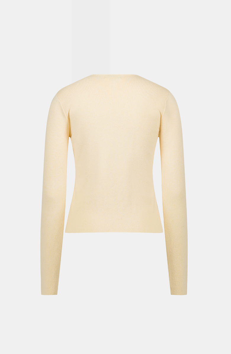 SAEMDI Asta Cardigan, Alternate, color, Butter Yellow