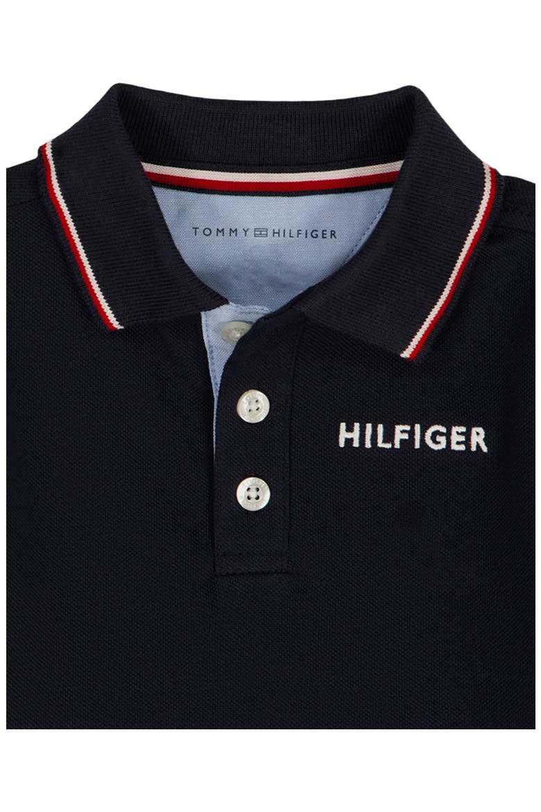 Knit Polo & Shorts Set, Alternate, color, NAVY