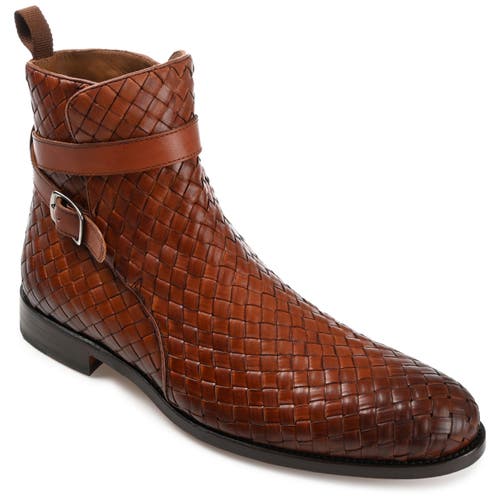 Shop Taft The Dylan Boot In Brown Woven
