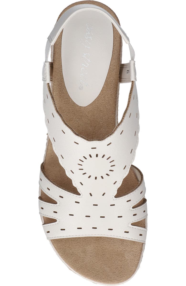 EASY STREET Fran Slingback Wedge Sandal, Alternate, color, White