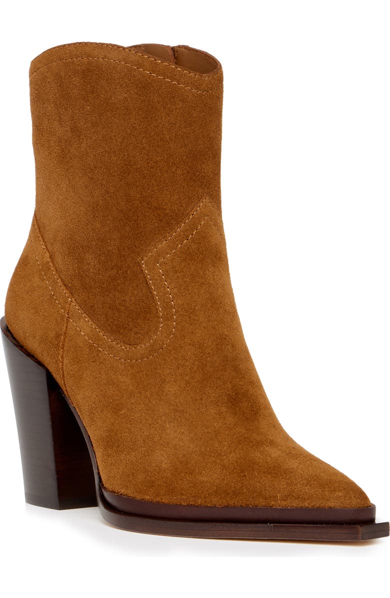 PAIGE Posey Block Heel Bootie, Main, color, Chbrn
