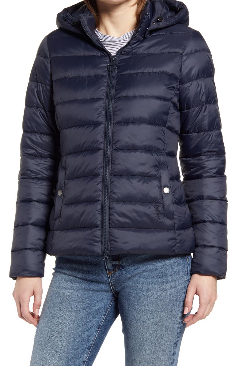 Barbour Shaw Hooded Puffer Jacket, Alternate, color,