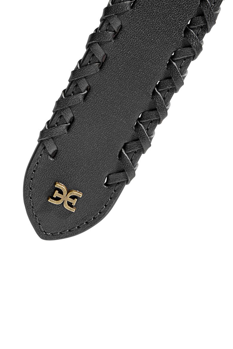 Faux Tie Belt, Alternate, color, BLACK