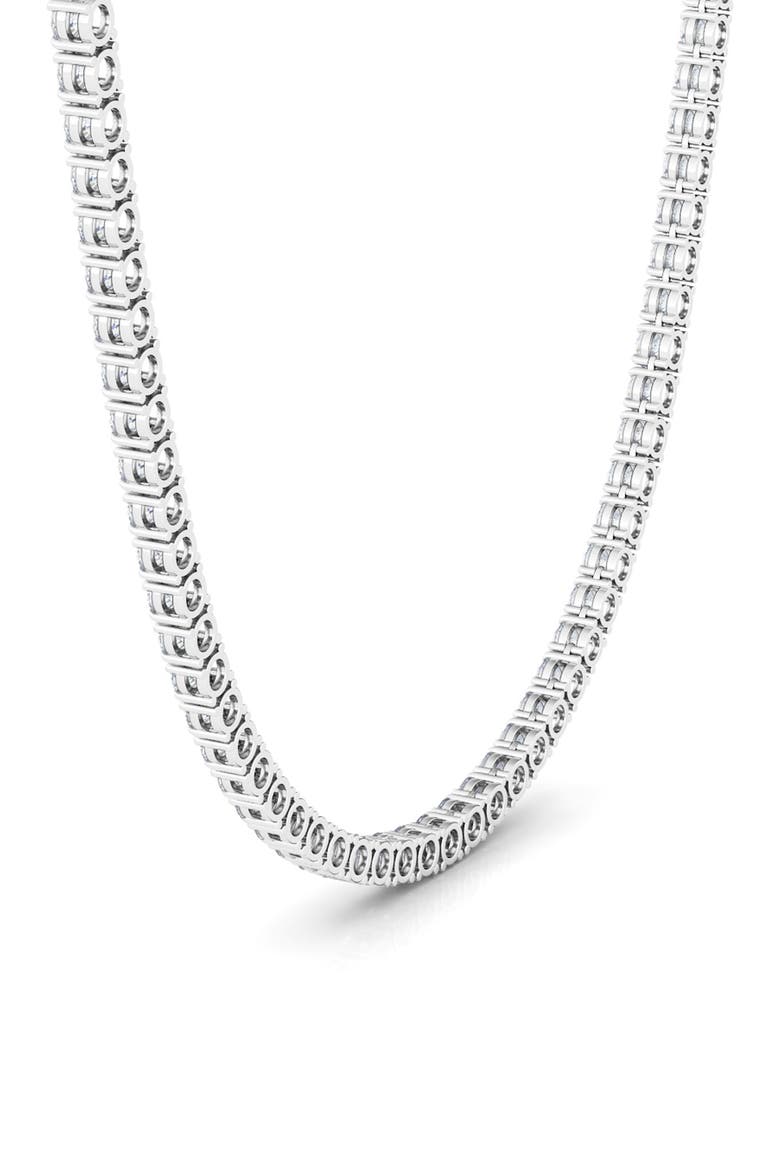 Lab Created Diamond Tennis Necklace, Alternate, color, 18K WHITE GOLD
