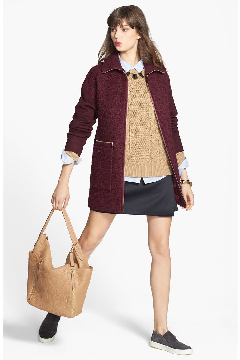 'Haya' Merino Wool Sweater, Alternate, color, CAMEL