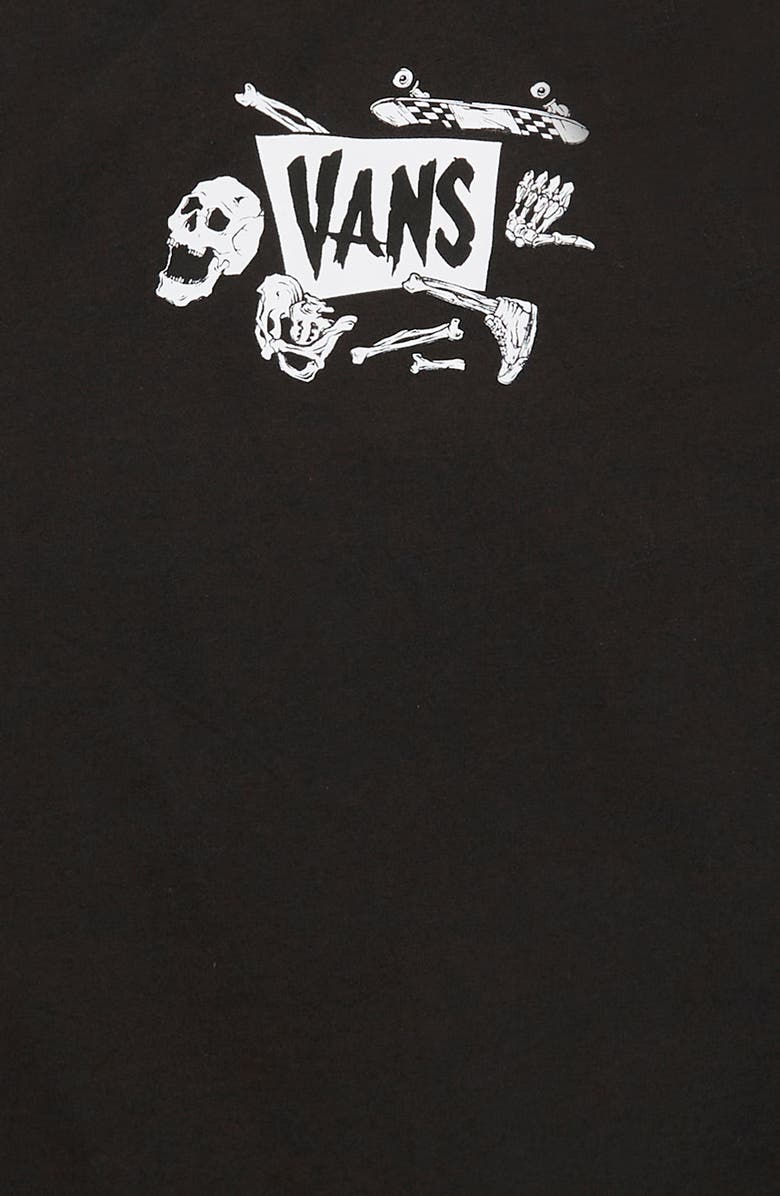 Vans Kids' Skeleton Graphic T-Shirt, Alternate, color,