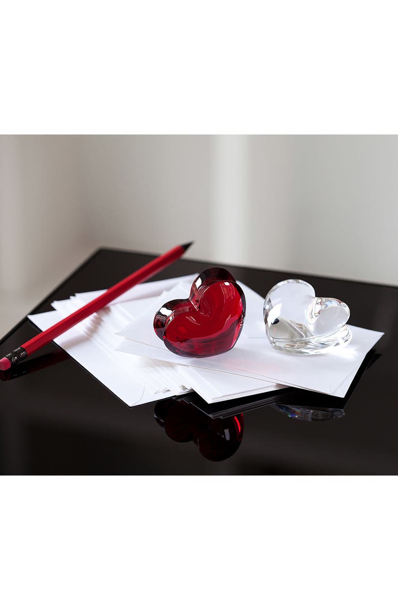 Baccarat Zinzin Lead Crystal Heart, Alternate, color, 
