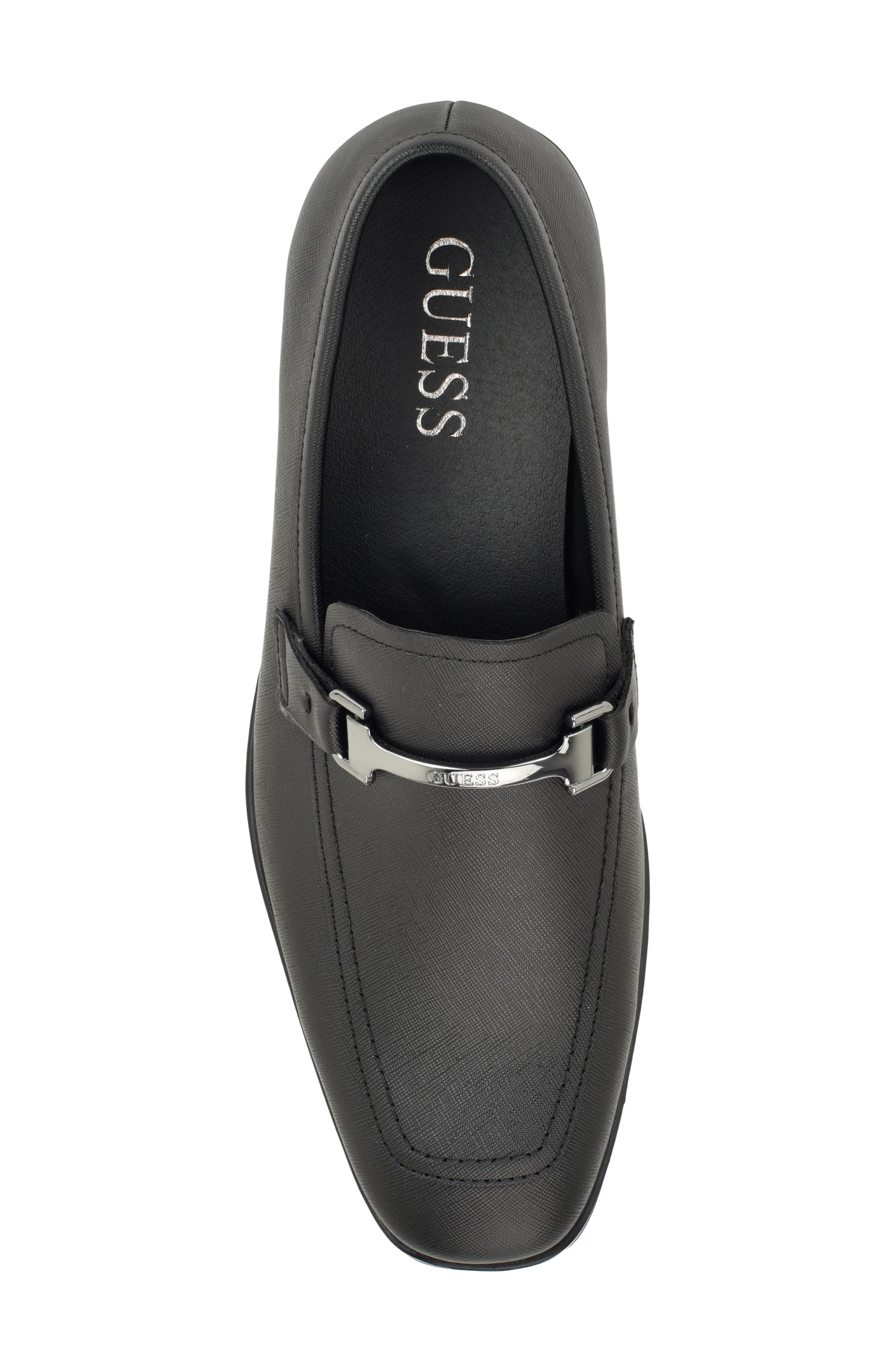 Hikken Faux Leather Loafer, Alternate, color, BLACK SAFFIANO