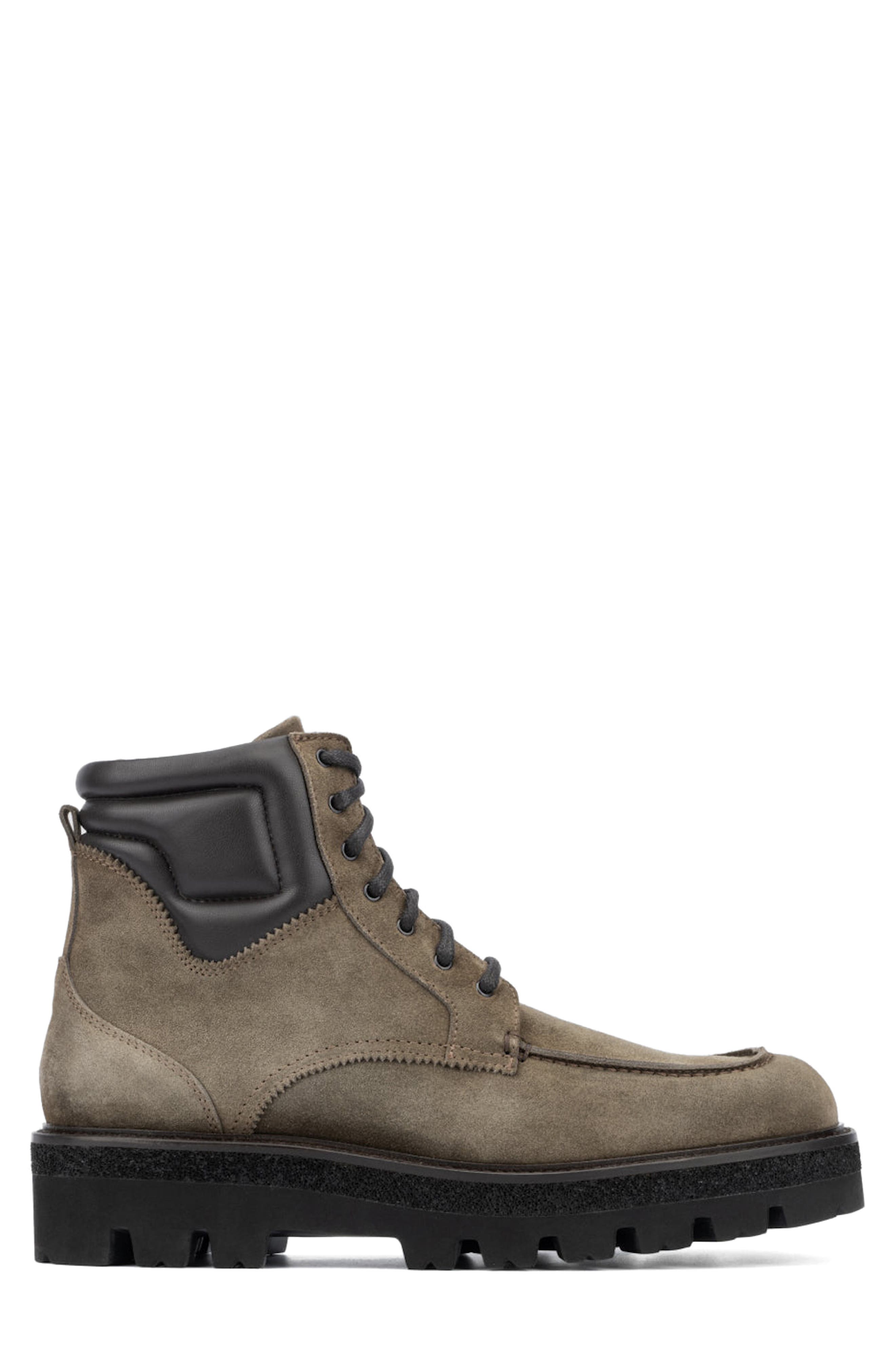 Aquatalia Fortino Water Repellent Boot, Alternate, color, Grey Brown
