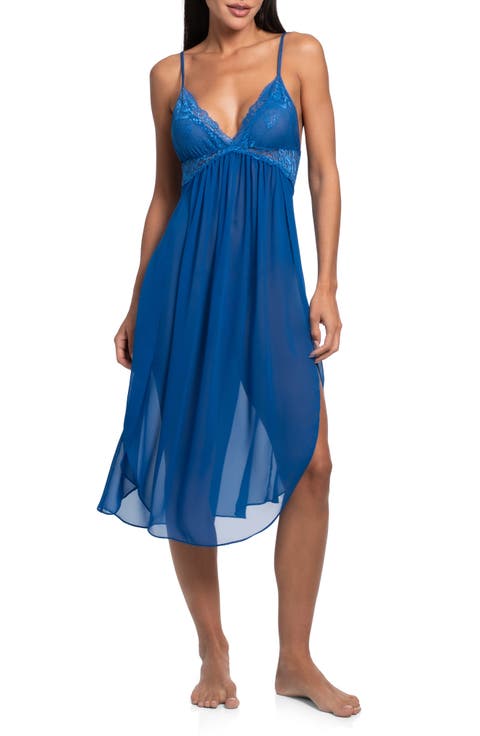 Lace Chiffon Nightgown