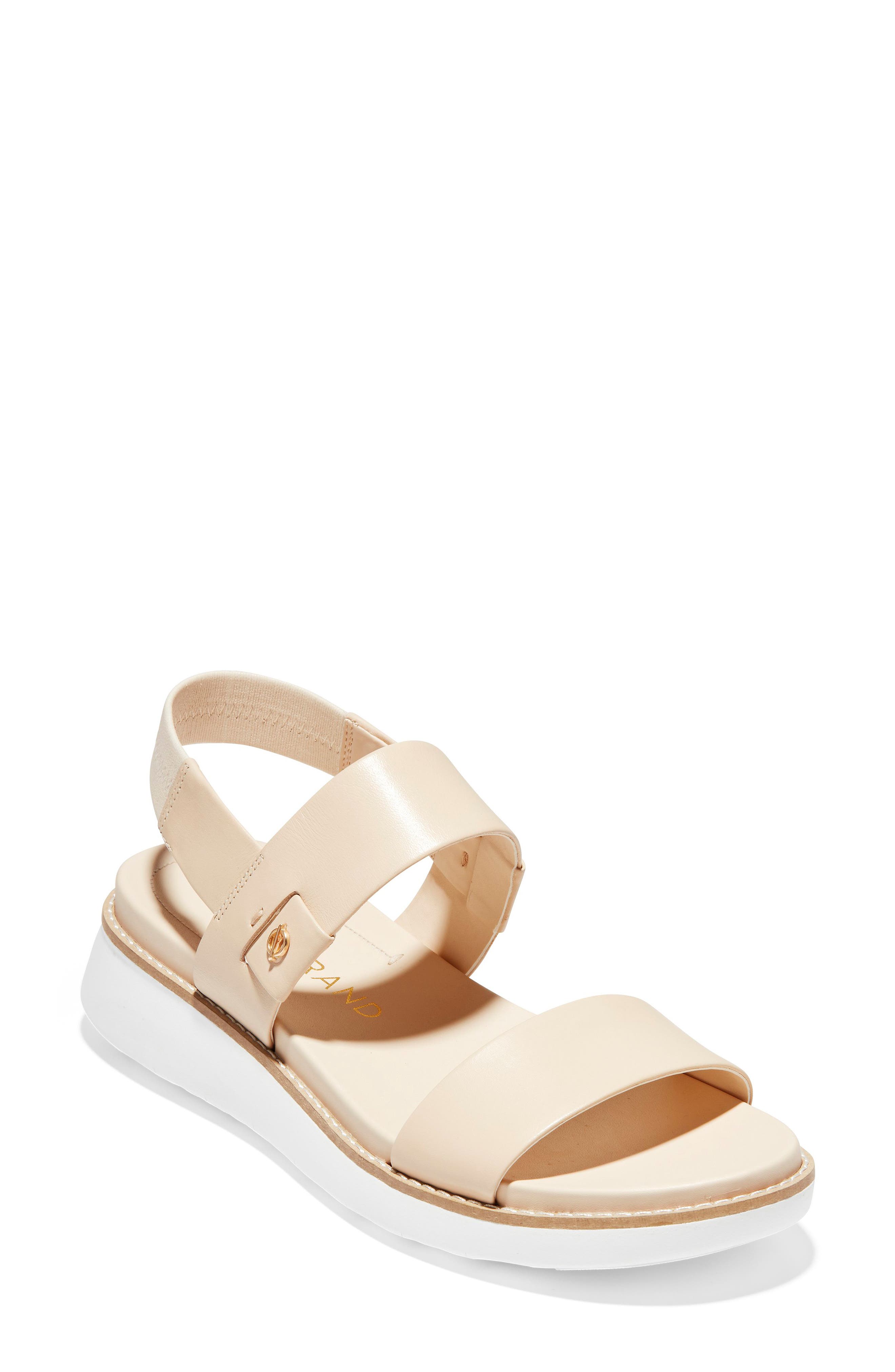 ZeroGrand Double Band Sandal, Main, color, BRAZILIAN SAND LEATHER