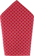 Trafalgar Rowan Geometric Pattern 12x12 Silk Pocket Square