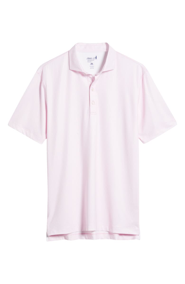 johnnie-O Island Times Geo Print Performance Polo, Alternate, color, Porto Pink
