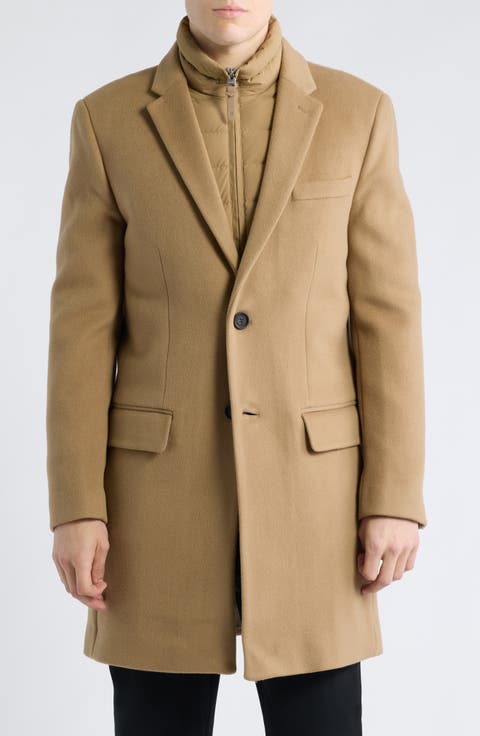 Skai-SLB Virgin Wool Coat with Removable Down Bib