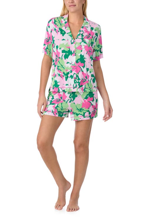 Floral Boxer Short Pajamas