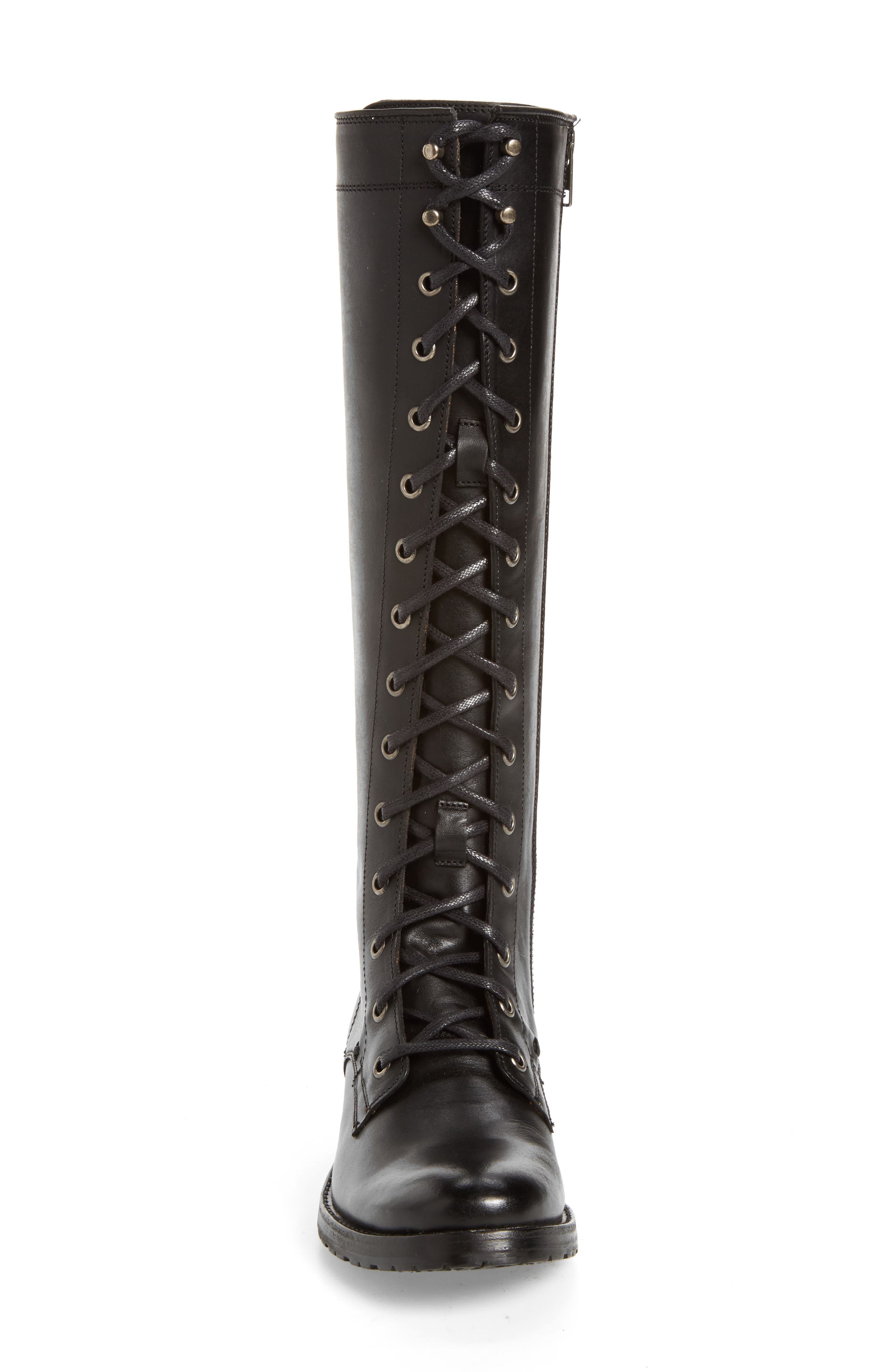 Frye Melissa Tall Lace-Up Boot, Alternate, color, 