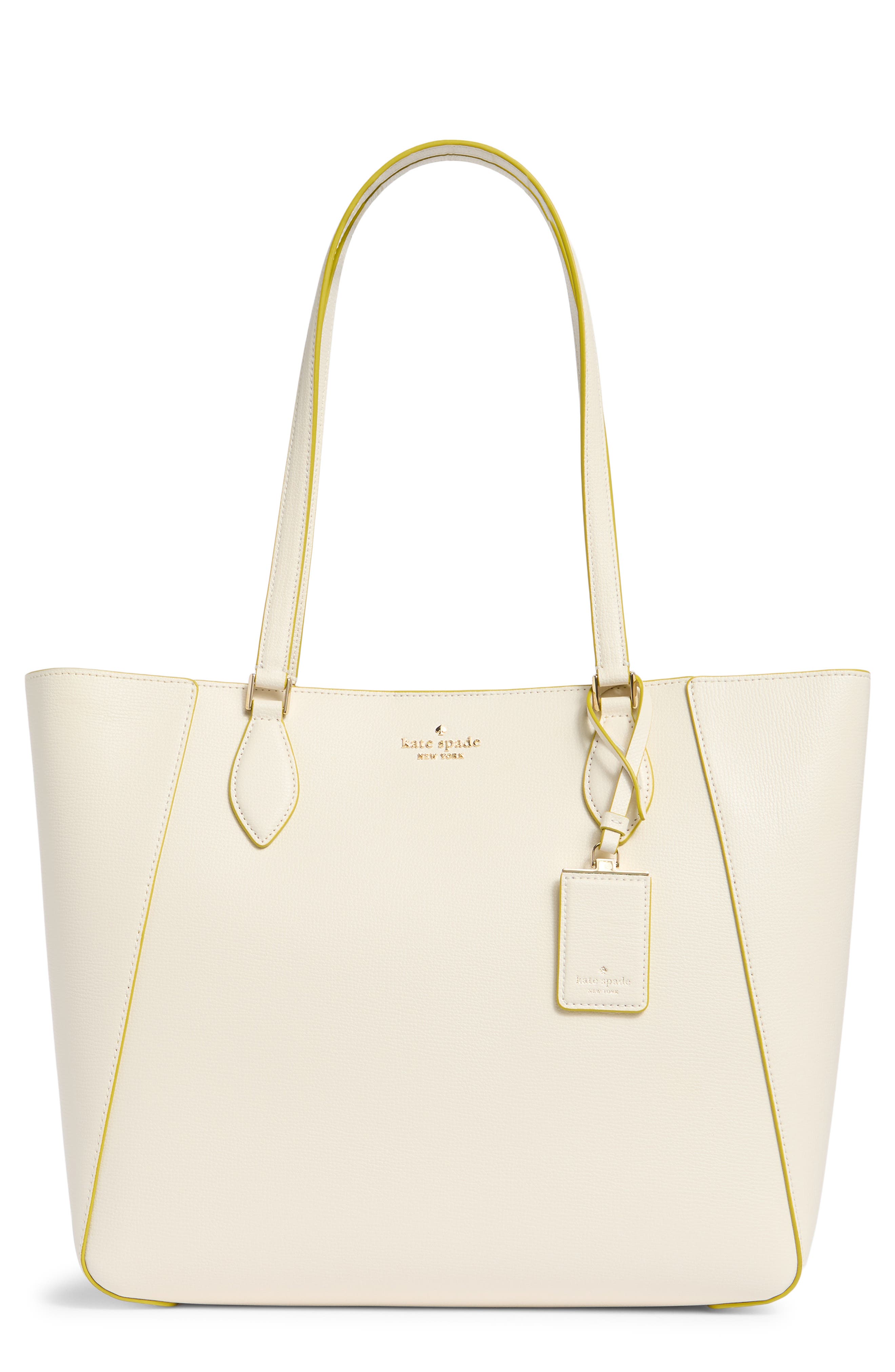 Kate Spade New York poppy refined grained leather tote bag