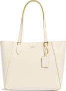 Kate Spade New York poppy refined grained leather tote bag