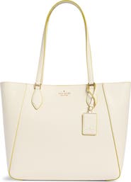 Kate Spade New York poppy refined grained leather tote bag