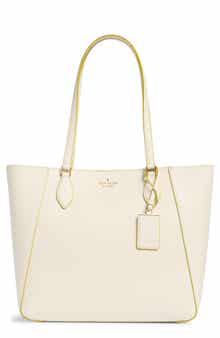 Kate Spade New York poppy refined grained leather tote bag