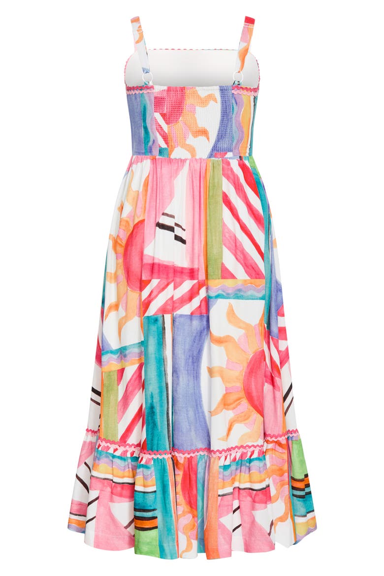 Sunlit Print Sleeveless Maxi Dress, Alternate, color, SUNLIT DAYS