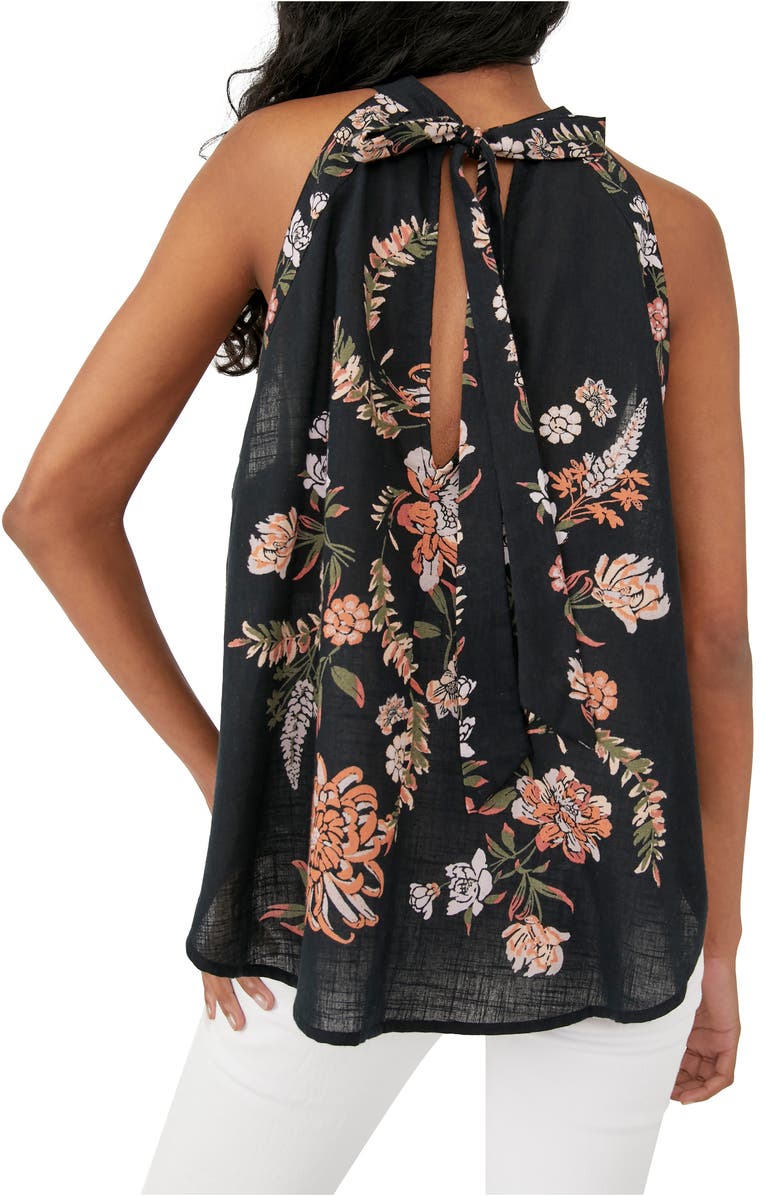 Free People Emily Print Halter Tank, Alternate, color, 