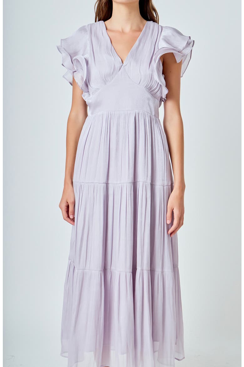 Open Back A-Line Dress, Alternate, color, GREY SILVER